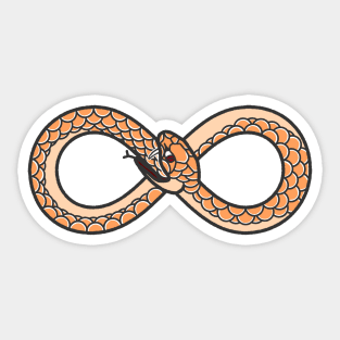 Yellow Ouroboros Sticker